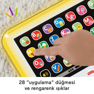 Türkçe Dil Desteğiyle Yürüme Çağındaki Çocuklar Için Müzikli Fisher-Price Eğlen Ve Öğren Yaşa Göre Gelişim Elektronik, Eğitici Oyuncak Tablet