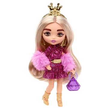 Barbie Extra Minis Bambola N. 8 Con Abito, Accessori E Piedistallo
