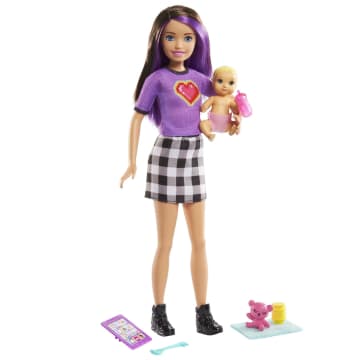 Barbie Skipper Babysitters Inc. Doll & Accessories Sets With 9-In / 22.86-Cm Babysitter Doll, Baby Doll & 4 Themed Accessories - Image 5 of 10