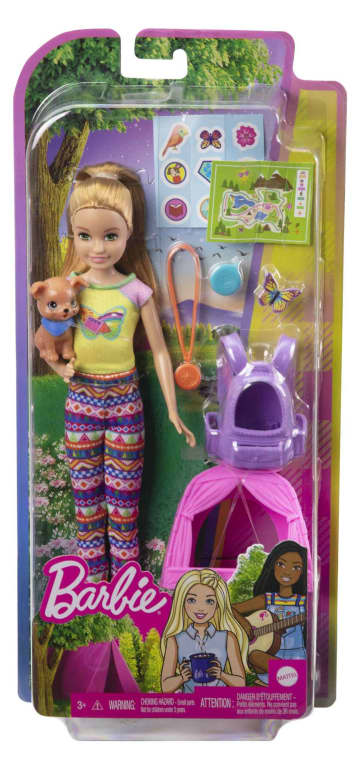 Barbie „It Takes Two! Camping“ Spielset Mit Stacie Puppe Und Hündchen
