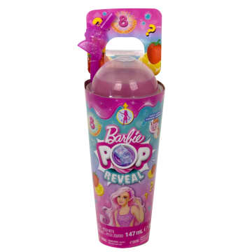 Barbie Pop Reveal Serie Frutta Bambola Limonata Di Fragole, 8 Sorprese Tra Cui Cucciolo, Slime, Profumo Ed Effetto Cambia Colore - Image 6 of 6
