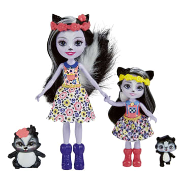 Enchantimals Hermanas Sage y Sabella Sunk Muñecas con mascotas mofeta de juguete