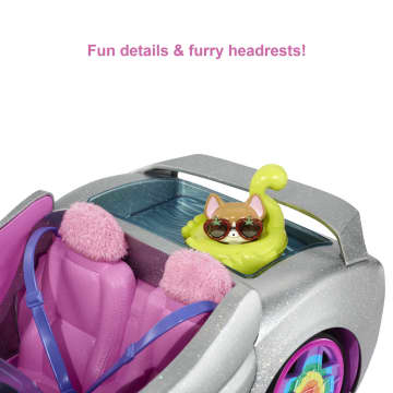 Barbie Extra Vehicle - Sparkly 2-Seater Toy Convertible - Image 4 of 6