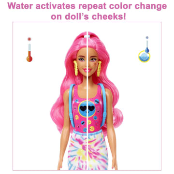 Barbie Color Reveal Doll with 7 Surprises, Neon Tie-Dye Series - Image 3 of 5