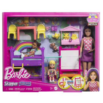Barbie Skipper Eerste Baantjes Dagopvang Speelset, Met 3 Poppen, Meubels En Meer Dan 15 Accessoires - Imagen 6 de 6