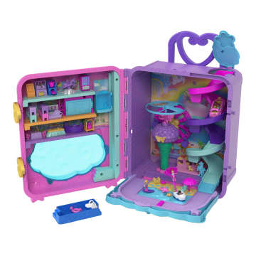 Polly Pocket Poppen Pollyville Resort Rolkoffer Speelset - Image 4 of 7