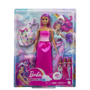 Barbie Pop En Fantasiedieren | Verkleedpop | Zeemeerminstaart En Rok - Image 6 of 8