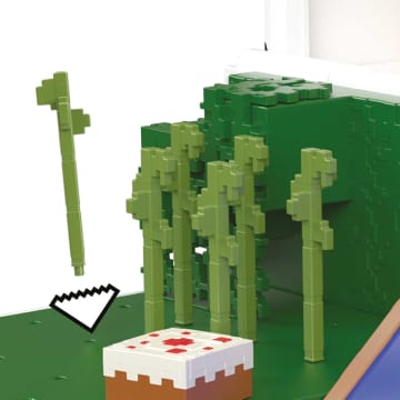 Minecraft - La Maison Du Panda - Coffret Mini Têtes Modulables