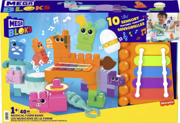 Mega Bloks-Les Musiciens De La Ferme-Jouet Sensoriel (45 Pcs) - Image 6 of 6