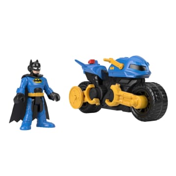 Imaginext Dc Super Friends Batman-Spielzeugfigur Und Transformierbares Batcycle, Spielzeug Für Vorschulkinder - Image 1 of 6