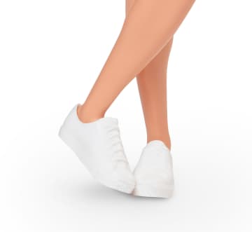 Pastel çizgili uyumlu plaj giysileri giyen Barbie filmi Ken bebek - Image 7 of 7