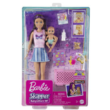 Barbie - Skipper Baby-Sitter - Coffret - Poupée Mannequin - 3 Ans Et + - Imagen 6 de 8