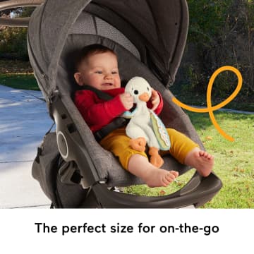 Fisher Price Snuggle Up Goose Baby Sensory Toy, Plush Toy With Jingles For Newborns