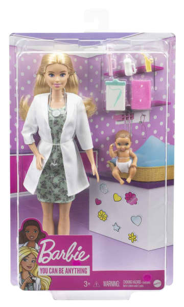 Кукла Barbie Педиатр с малышом-пациентом