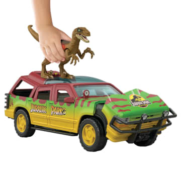 Jurassic World - Ford Explorer Dégât Sensoriel - Figurine Dinosaure - 4 ans et + - Image 2 of 7