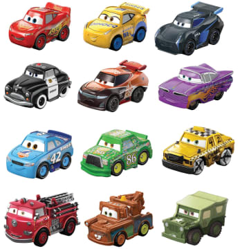 Surtido de minicoches de Cars de Disney Pixar