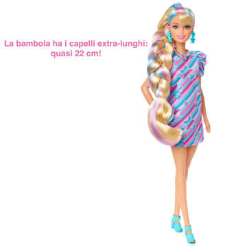 Barbie Super Chioma Bambola Con Abito A Stelle - Image 4 of 8