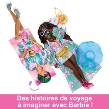 Barbie - Barbie Extra Cool -Poupée Barbie voyage en tenue de plage - Imagen 4 de 6