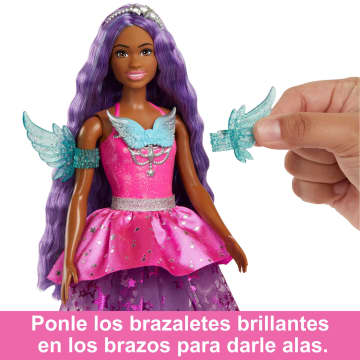 Muñeca Barbie con dos mascotas de cuento de hadas, Barbie Brooklyn de Barbie A Touch of Magic - Imagen 4 de 6