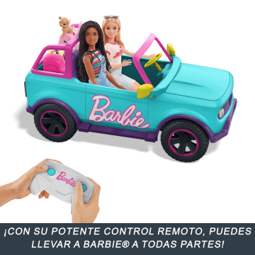 Hot Wheels Rc Coche De Juguete Teledirigido Barbie Suv Radiocontrol - Image 4 of 6