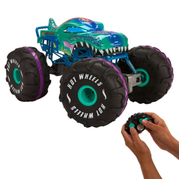 Monster Truck Mega-Wrex Teledirigido De Hot Wheels Que Funciona Con Batería A Escala 1:6