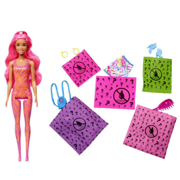Barbie® Color Reveal™ - Renk Değiştiren Sürpriz Barbie® Neon Saçlı Bebekler - Image 4 of 5