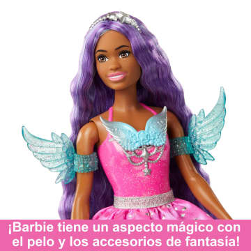 Muñeca Barbie con dos mascotas de cuento de hadas, Barbie Brooklyn de Barbie A Touch of Magic - Imagen 3 de 6