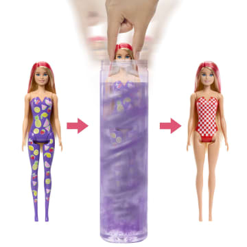 Barbie Poppen en Accessoires, Color Reveal Pop, geparfumeerd, serie Zoet Fruit - Imagen 4 de 6