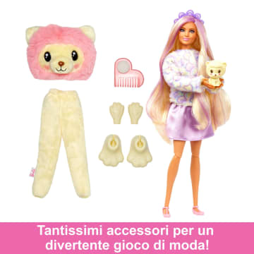 Barbie Cutie Reveal Serie Pigiamini Bambola Leone Di Peluche - Image 5 of 6
