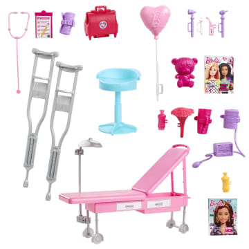 Набор игровой Barbie Кем быть? Клиника 2 куклы+машина скорой помощи