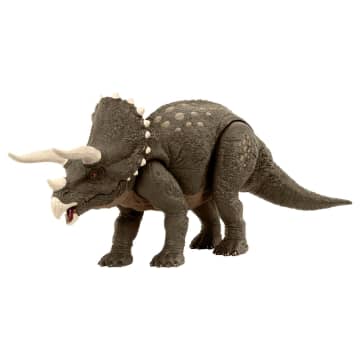 Jurassic World Triceratops Dinosaurierspielzeug, Figur Lebensraum-Verteidiger“ - Bild 1 von 6