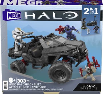 Mega Construx Halo UNSC Razorback Blitz Vehicle Halo Infinite Construction Set