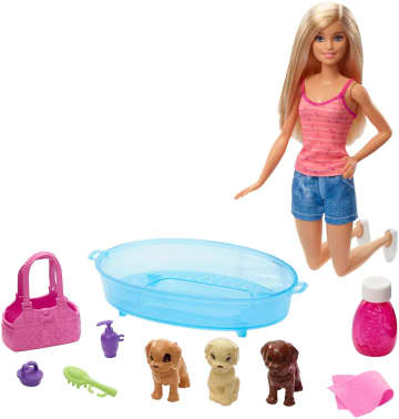 Barbie® ve Köpekleri Banyo Keyfinde Oyun Seti