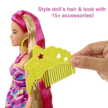 Barbie Totally Hair Flower-Themed Doll - Image 3 of 6