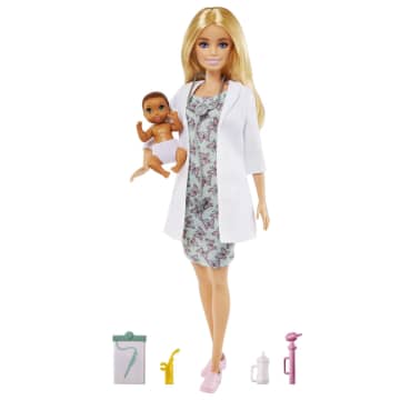 Кукла Barbie Педиатр с малышом-пациентом
