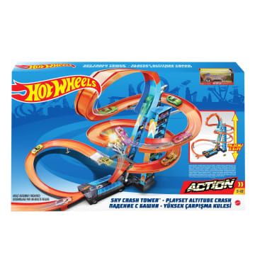 Hot Wheels Sky Crash Tower Track Set - Image 6 of 6