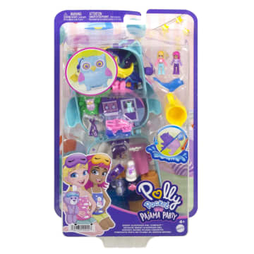 POLLY POCKET PAJAMA PARTY SNOWY SLEEPOVER OWL COMPACT - Image 6 of 6