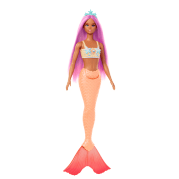 Barbie Mermaid Dolls With Colorful Hair, Tails And Headband Accessories - Image 2 of 6