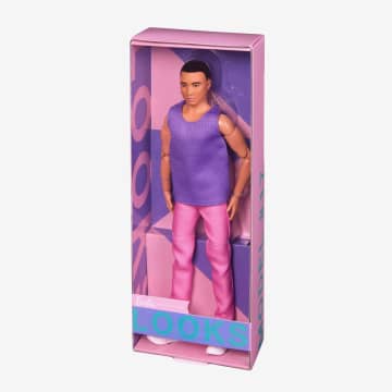 Barbie - Barbie Ken Barbie Looks Cheveux Bruns Tenue Color Block - Poupée Mannequin - 3 Ans Et +