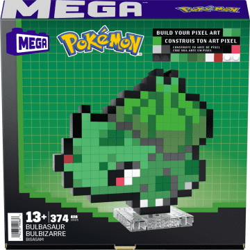 Mega Pokémon Bulbasaur Building Toy Kit (374 Pieces) Retro Set For Collectors