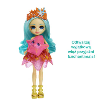 Enchantimals™ Starla Starfish Lalka Rozgwiazda + figurka Beamy