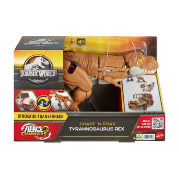 Jurassic World Verwandlungsspielzeug, Tyrannosaurus T-Rex, Vom Dinosaurier Zum Truck, Jagen Und Brüllen - Bild 6 von 7