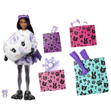 Barbie Cutie Reveal Magia D'Inverno Bambole Con Costume Da Animale Di Peluche - Image 8 of 15