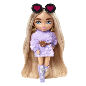 Barbie Extra Minis Bambola N. 4 (14 Cm) Con Abito, Accessori E Piedistallo
