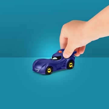 Fisher-Price Dc Batwheels Lichtgevend Speelgoedauto'S Op Schaal Van 1:55 Bam De Batmobiel & Buff, 2 Stuks