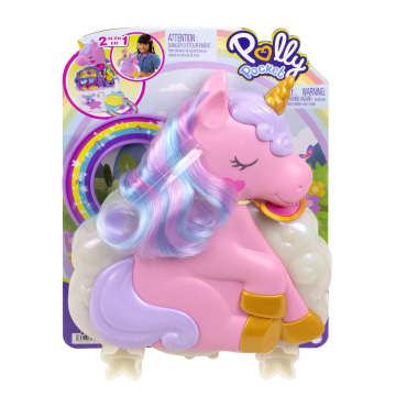 Polly Pocket, Salone Di Bellezza Unicorno Arcobaleno Playset Con 2 Bambole E Oltre 20 Accessori, Mini Giocattoli - Image 6 of 8