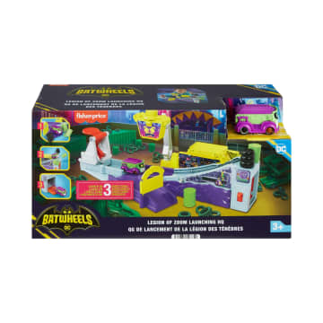 Fisher-Price Dc Batwheels Speelset Met Autoschans En Lanceerder, Legioen Van Zoom Lanceerhoofdkwartier - Bild 6 von 6