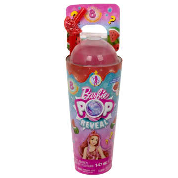 Barbie Pop Reveal Pop, Serie Fruit, Thema Aardbeienlimonade, Inclusief 8 Verrassingen, Waaronder Een Dierenvriendje En Slijm, Verandering Van Kleur En Geur