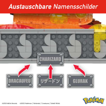 Mega Pokémon Motion Glurak Bewegliches Bauset - Bild 4 von 7