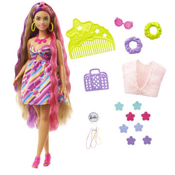 Barbie® Lalka Totally Hair Kwiaty